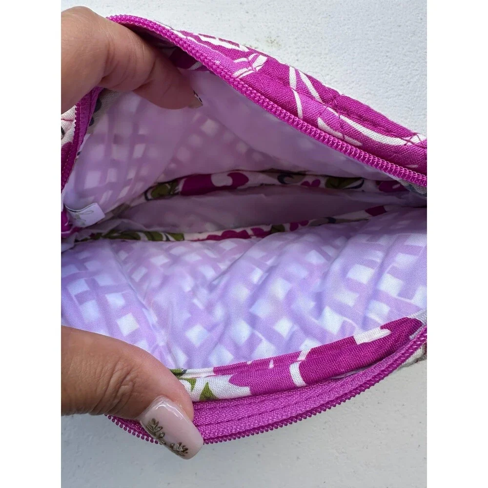 NWOT Vera Bradley Quilted Julep Tulip Floral Paisley Flap Mirror Cosmetic Pouch